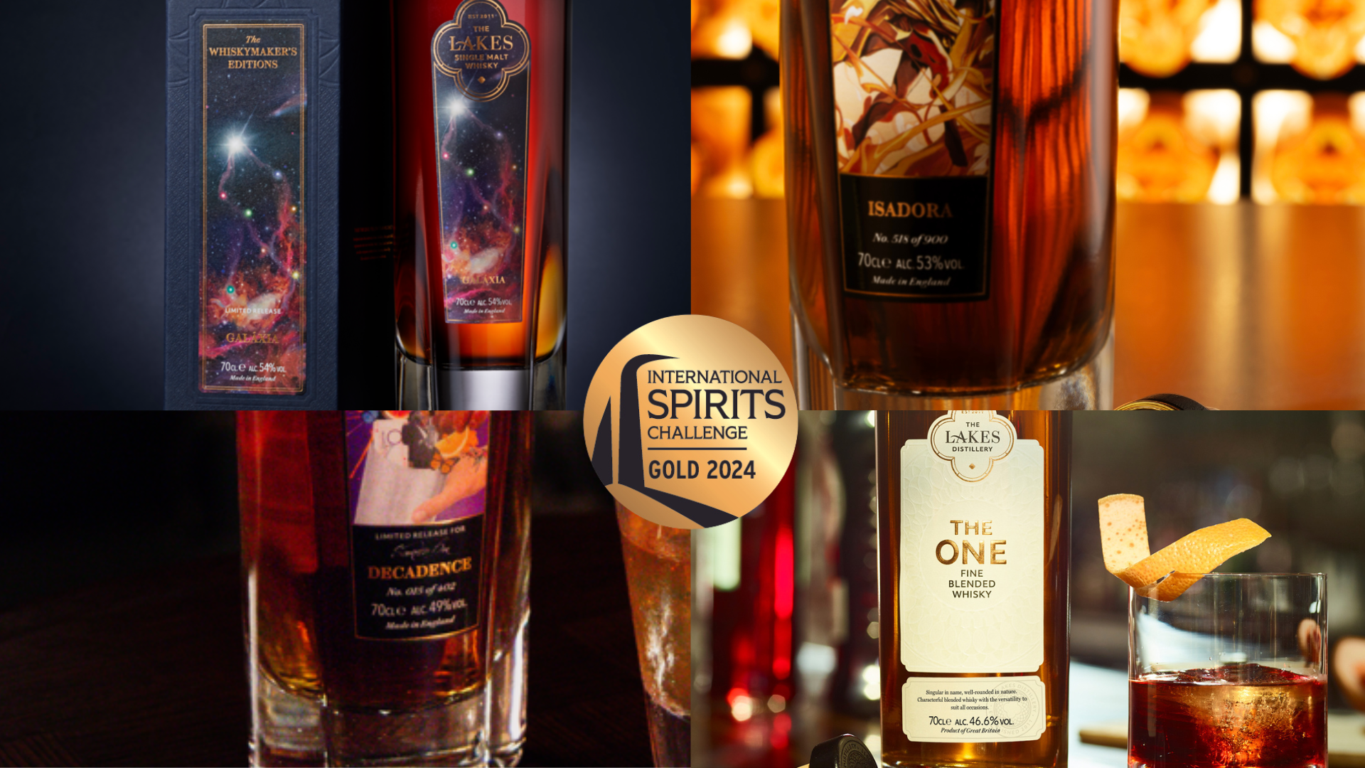 The Lakes Whisky secures four gold medals at the ISC 2024