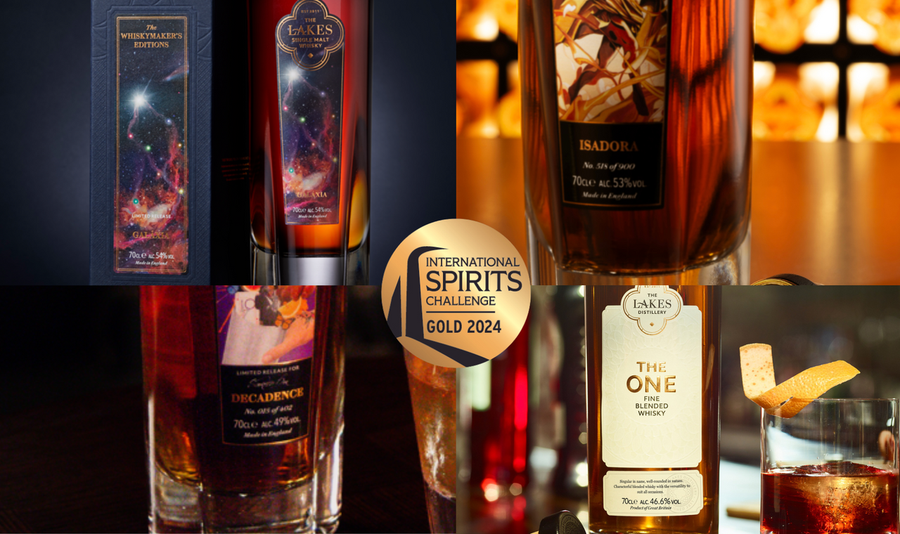 The Lakes Whisky secures four gold medals at the ISC 2024