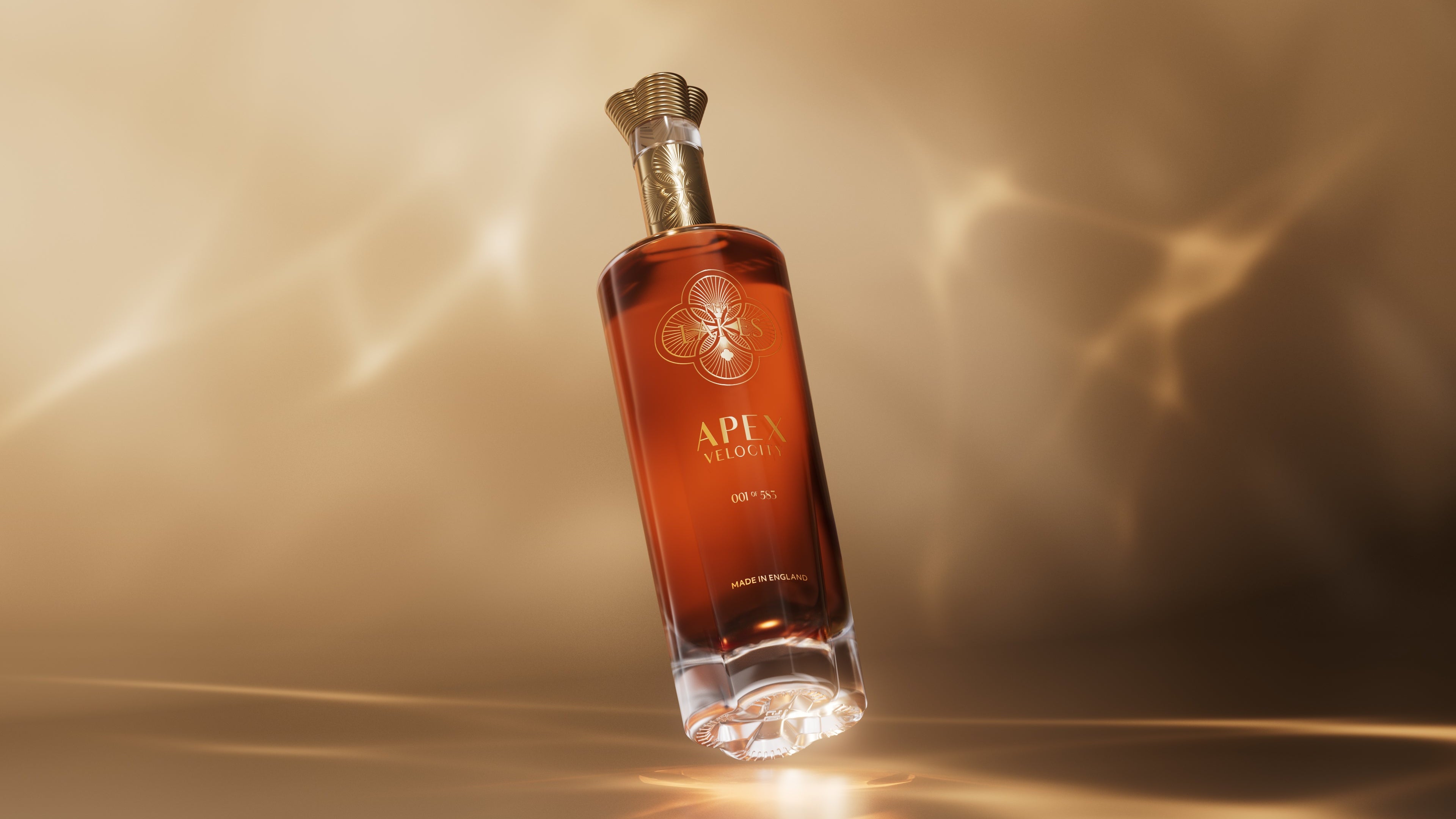 apex velocity single malt whisky from lakes distillery numbered glass bottle luxury whisky