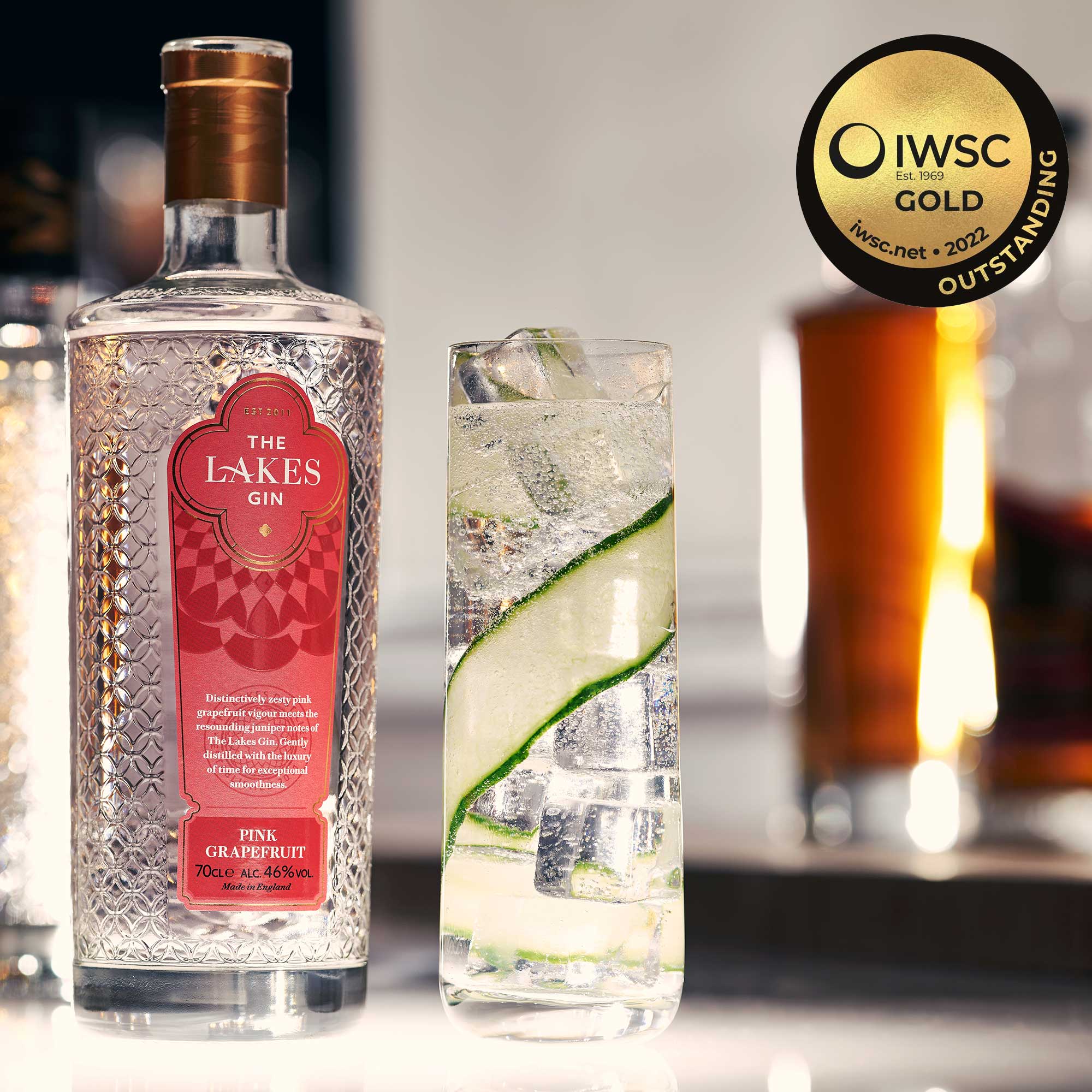 The Lakes Pink Grapefruit Gin Distinctively Zesty The Lakes Distillery