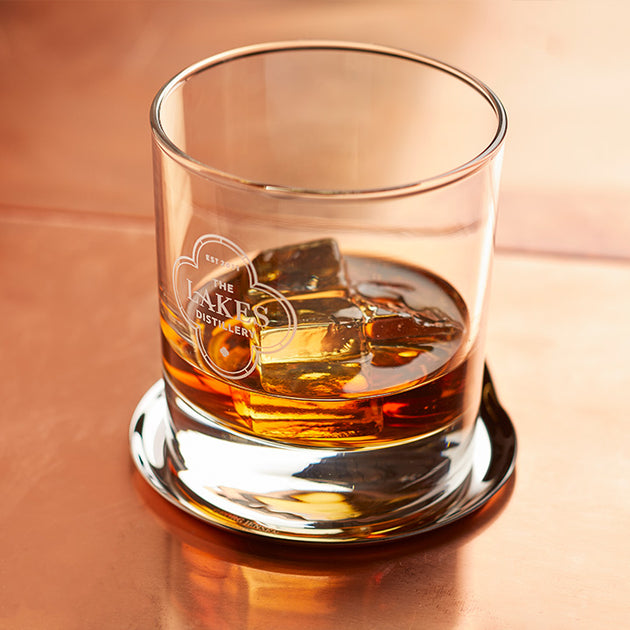 Tumbler Glass with ice cubes - The Lakes Distillery 